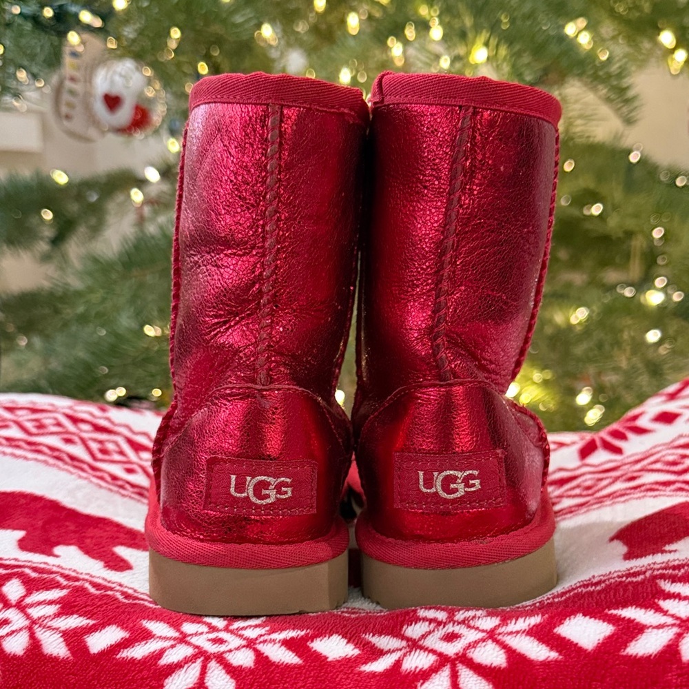UGG Classic Red Boots - Picture 4 of 9